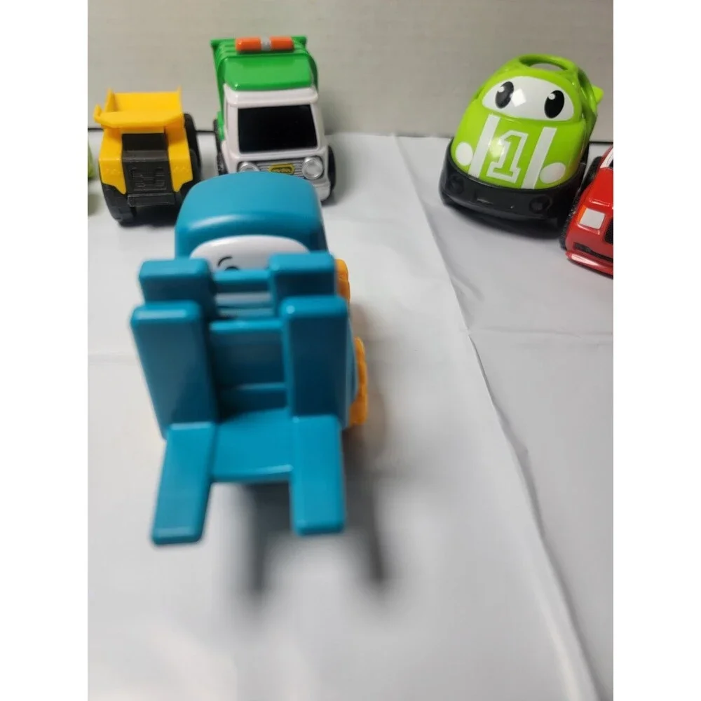 Toddler Toy Vehicle Lot of 6 Little Tikes & Other Cars Trucks Forklift...